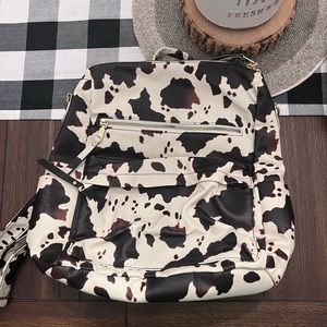 Book-bag cow print